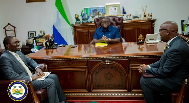 President Julius Maada Bio Welcomes New WHO Country Representative