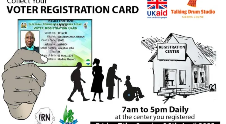 Sierra Leone Begins Distribution of Voter ID cards