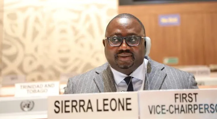 Sierra Leone's Ambassador, Dr. Lansanal Gberie, gracefully transfers IOM Chairmanship