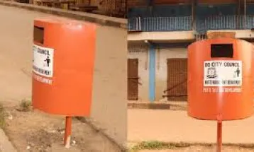 Bo City Council Takes Strides Against Littering: Installs Waste Bins Along Major Streets