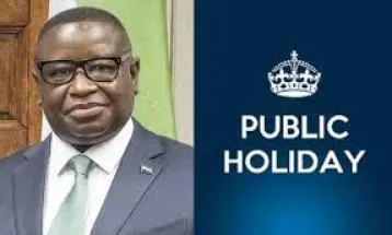 Sierra Leone Government Declares Public Holidays for Christmas and New Year Celebrations