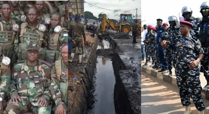 Sierra Leone Security Forces Demonstrate Civic Responsibility Through Citywide Cleaning Initiative