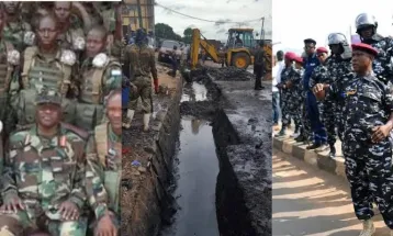 Sierra Leone Security Forces Demonstrate Civic Responsibility Through Citywide Cleaning Initiative