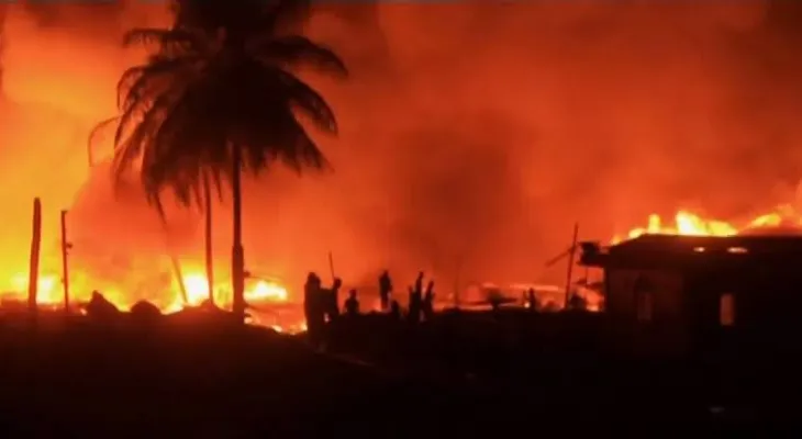 Fire Incident Displaces 12 Families in Port Loko, Sierra Leone