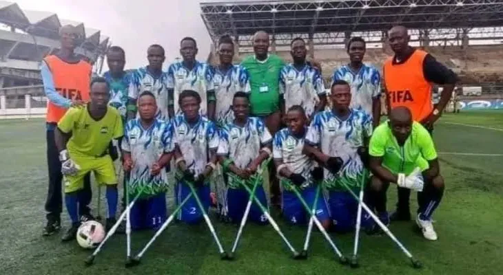 Sierra Leone Amputee Football Team Gears Up for Africa Amputee Football Cup of Nations in Egypt