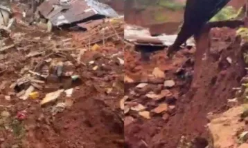 Landslide Destroys Six Houses in Moyiba Community