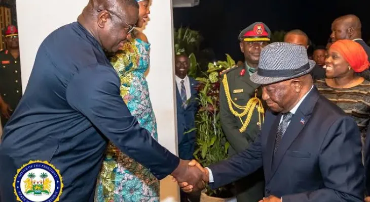 President Julius Maada Bio and First Lady Depart for Liberia