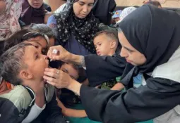 Gaza Launches New Polio Vaccination Campaign for Children    A large-scale polio vaccination