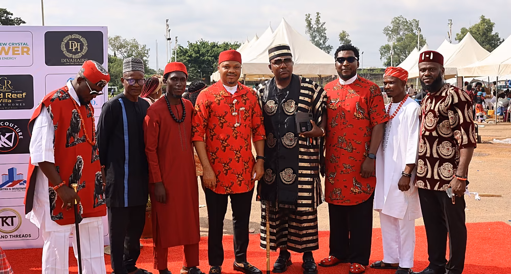 Igbo community members in Abuja taking part in New Yam Festival music, dance and cultural performances