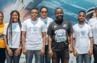 Participants and exhibitors at the Africa Space Expo in Abidjan