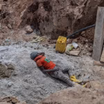 Artisanal mining activity in eastern Democratic Republic of Congo
