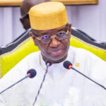 President Julius Maada Bio addressing the state opening of Parliament in Freetown
