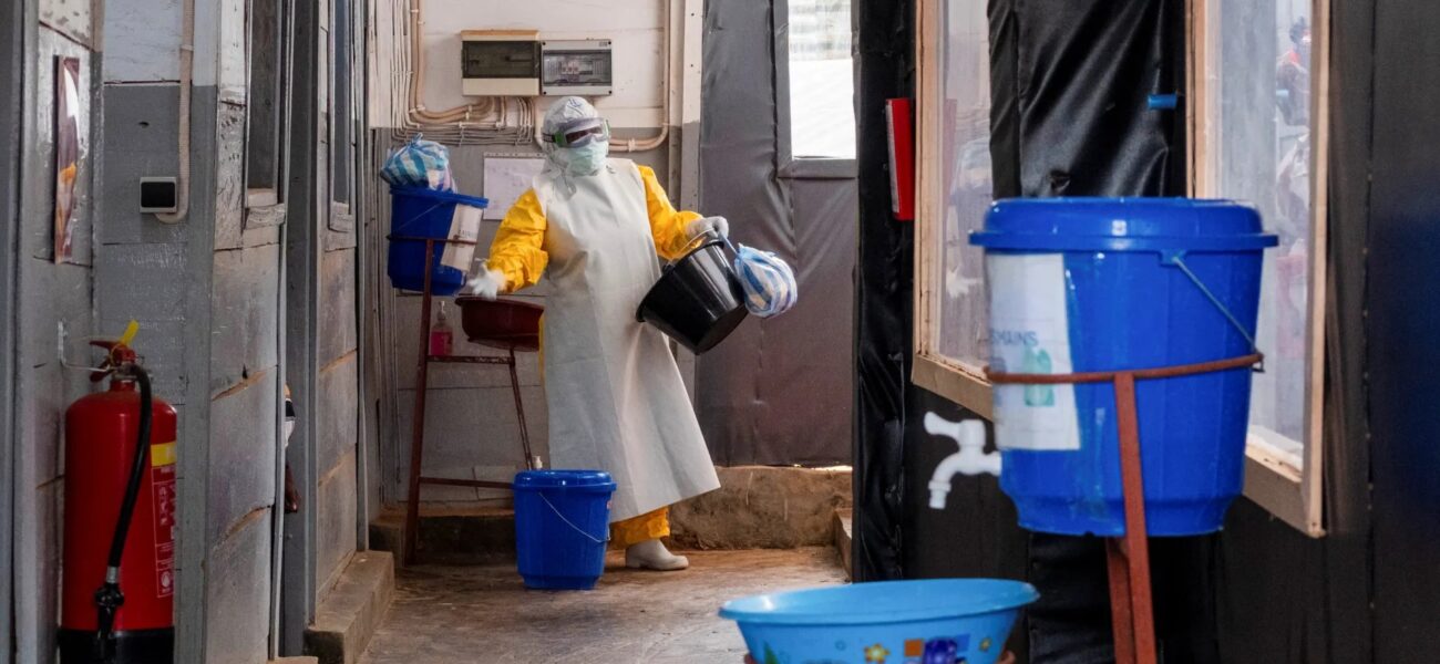 Health workers responding to the Ebola outbreak in the Democratic Republic of the Congo