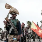 Ethiopian military personnel during renewed fighting in northern Ethiopia