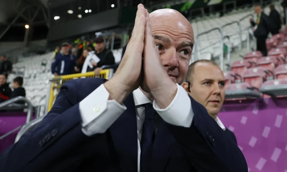Gianni Infantino at a FIFA event