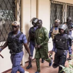 Sanna Manjang appears before a military court in Banjul, The Gambia