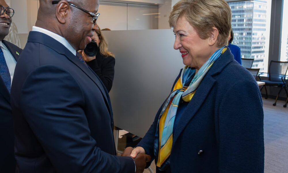 IMF Managing Director Kristalina Georgieva meets Sierra Leone President Julius Maada Bio in New York