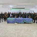 Senior Sierra Leone Immigration Department officers attending leadership and command training in Makeni