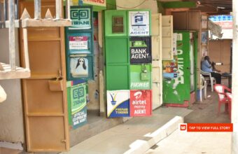 Mobile money agent shop in Kenya