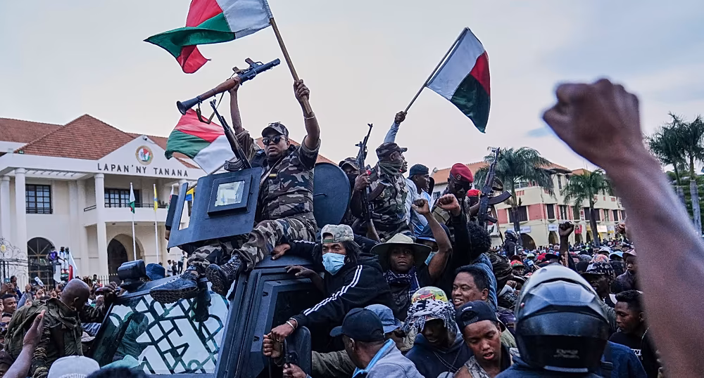 Madagascar activists gather during commemorations for protests that led to Andry Rajoelina's departure