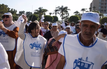 Moroccan voters and young people ahead of the country’s parliamentary election
