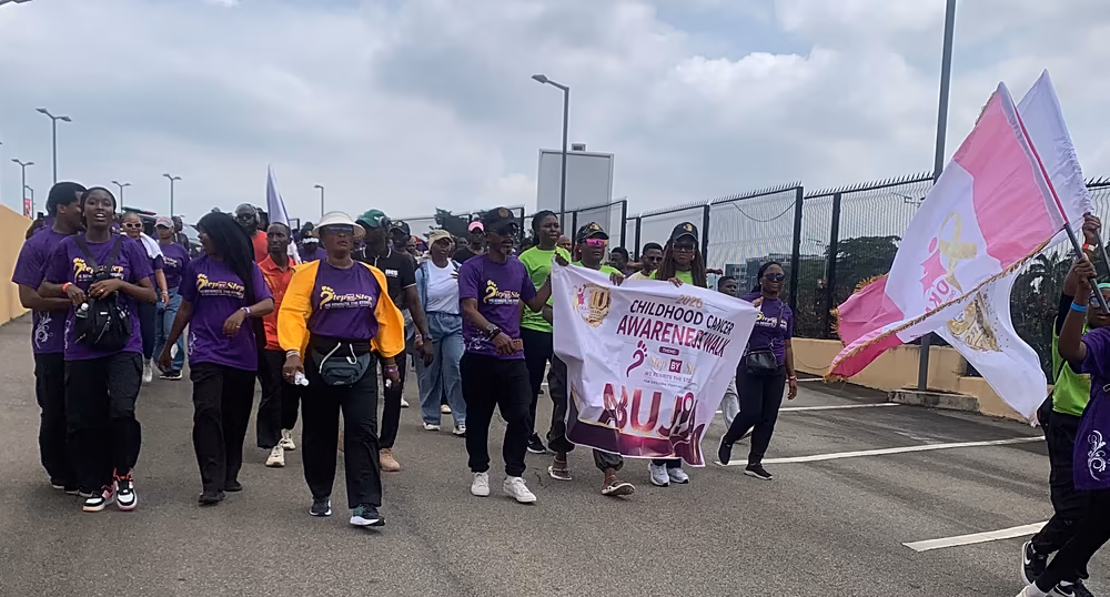 Participants at the Okapi Children Cancer Walk 2026 in Abuja