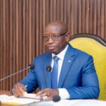 Sierra Leone President addresses a Presidential Development Partners Committee meeting