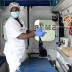 Hospital corridor in Senegal representing reported pressures on the country’s public healthcare system