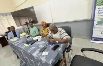 Government, labour and public tertiary institution representatives at an education-sector engagement in Sierra Leone