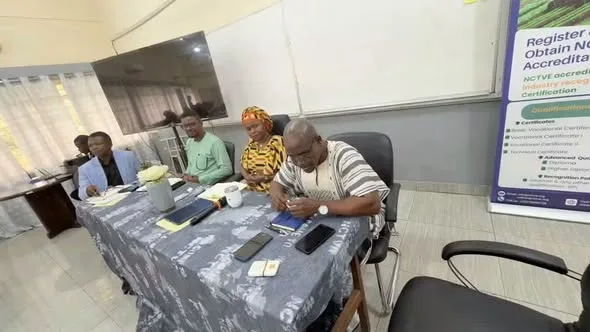 Government, labour and public tertiary institution representatives at an education-sector engagement in Sierra Leone