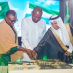 Vice President Mohamed Juldeh Jalloh attends Saudi Arabia’s 96th National Day celebration at the Radisson Blu Hotel in Freetown