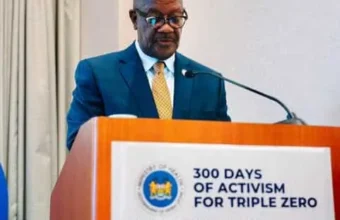 Sierra Leone Health Minister Dr. Austin Demby calls for international support for the Triple Zero Campaign