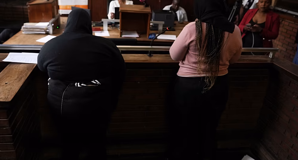 A South African court-related image representing proceedings involving two murder suspects