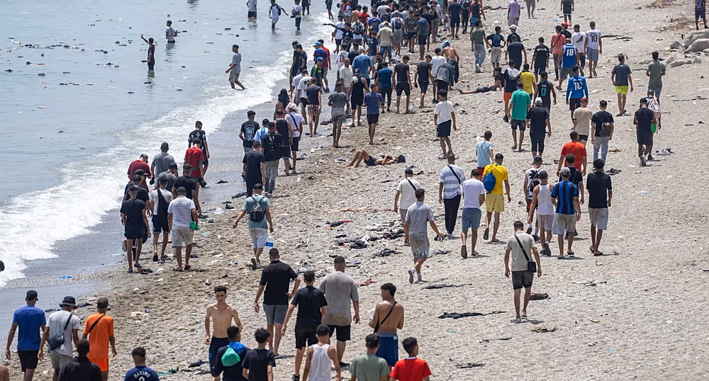 Ceuta authorities prepare for a social media call urging people to cross into the Spanish exclave