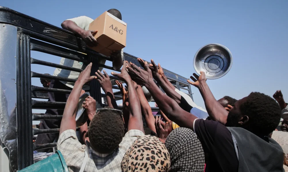 A representation of Sudan’s war-driven food and humanitarian crisis