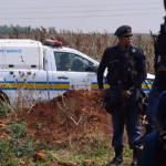 Police investigation in Soweto following the discovery of an unidentified woman’s body