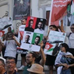 Protesters in Tunis demand the release of four detained Global Sumud Flotilla activists