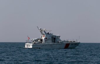 Sea-Watch rescue ship Aurora involved in a migrant rescue operation in the central Mediterranean