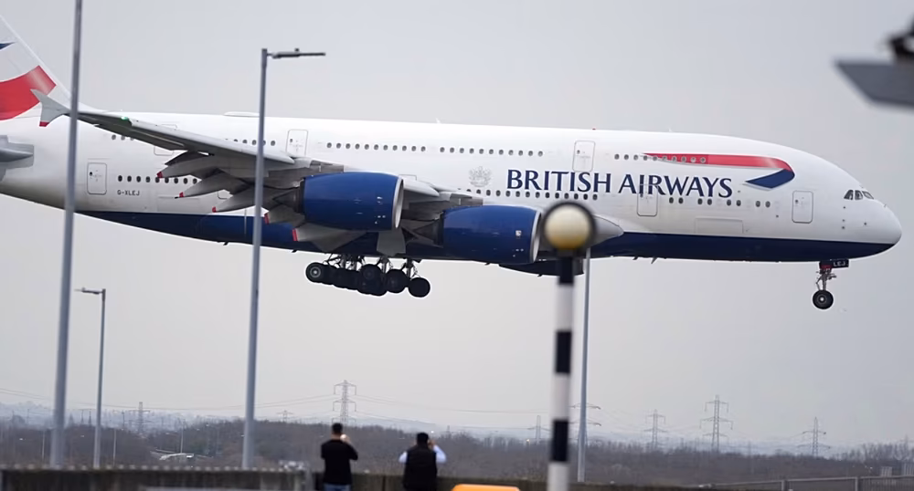 Aircraft at an airport representing planned flights between London, Kilimanjaro and Zanzibar