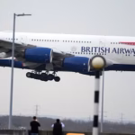 Aircraft at an airport representing planned flights between London, Kilimanjaro and Zanzibar