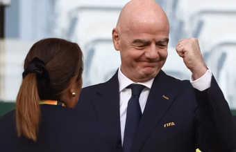 Gianni Infantino during a football event