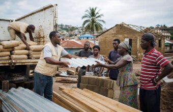 Caritas Freetown Supports 40 Flood-Affected Households with Building Materials