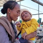 Children receiving treatment after renewed fighting in Ethiopia’s Tigray region