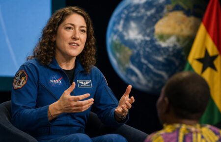 Christina Koch Links Space Exploration to Cooperation and Lessons from Ghana