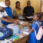 CRSG Presents School Supplies to Mongegba Schools