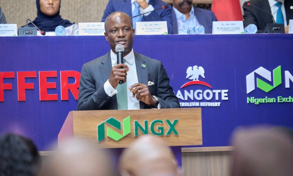Dangote Refinery IPO and Nigerian stock market investment concept