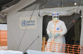 Health workers and trial participants involved in an Ebola post-exposure drug study in Ituri Province, Democratic Republic of Congo