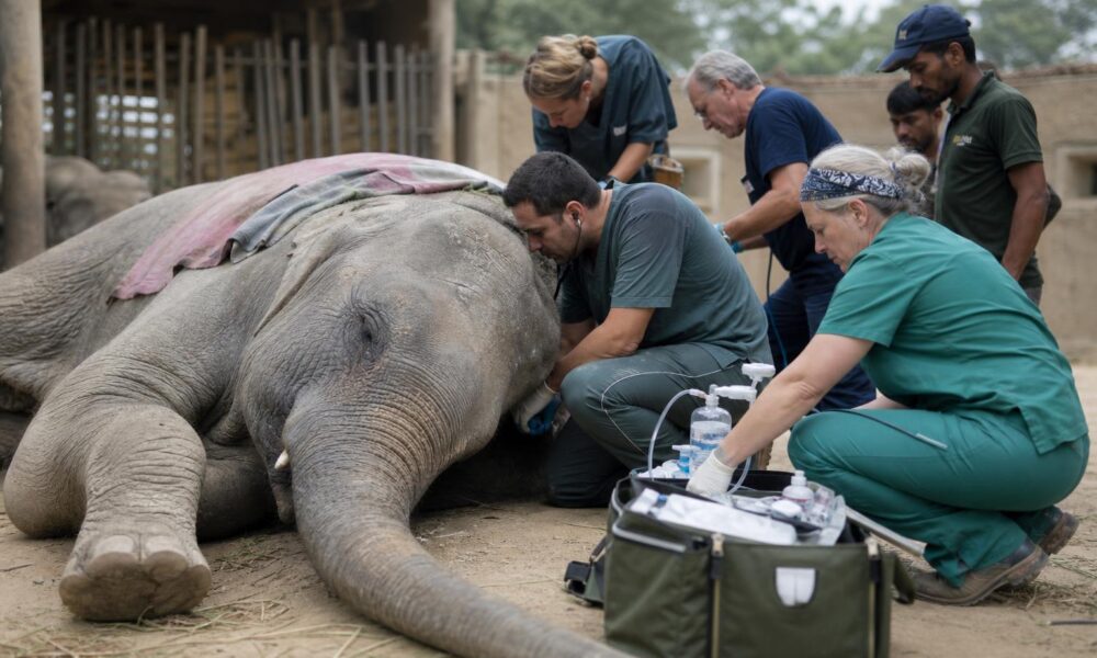 Foreign Veterinary Team Intensifies Care for Ailing Elephant in Karachi