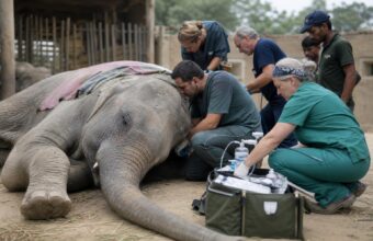 Foreign Veterinary Team Intensifies Care for Ailing Elephant in Karachi