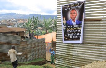 Funeral held in Butembo for local politician Marie-Celestin Karondwa after he died from injuries sustained in an attack